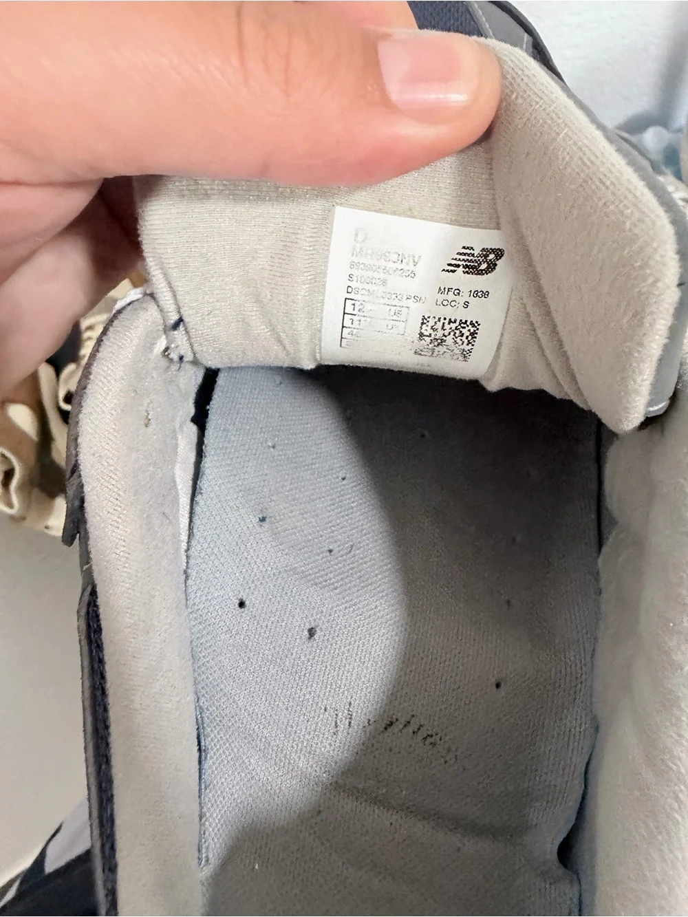 New Balance Grey and Navy Men's 993 Sneaker